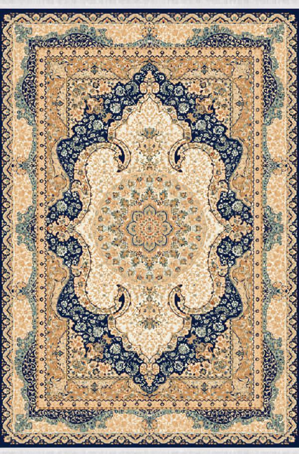 Xl Moebel Gmbh Kunstteppich Teppich Orientteppich Klassisch Vintage Kurzflor Blau Beige