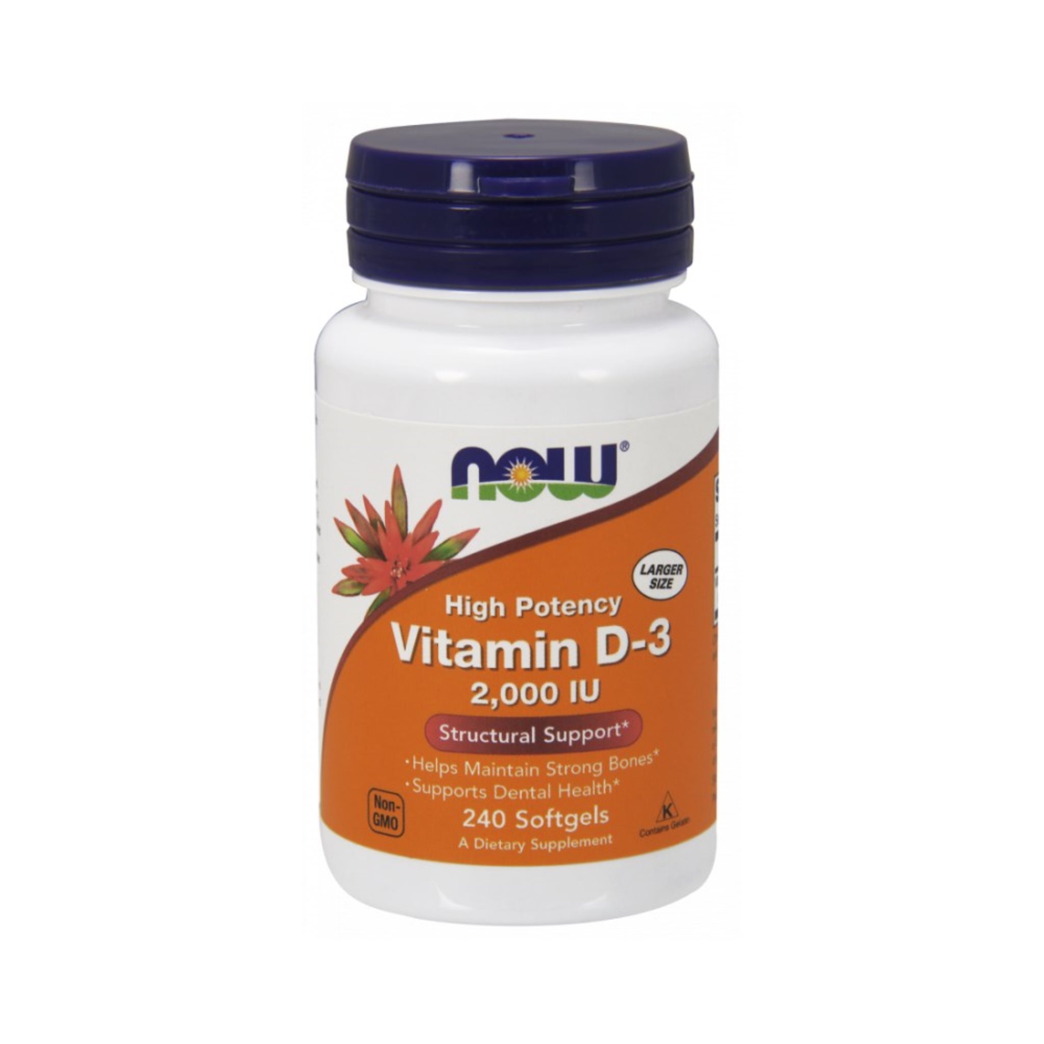 Now Foods Vitamin D3 2000IU (240) Standard - Vitamine, Mineralien & Gesundheit - Vitamine 0377