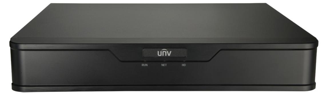 UNIVIEW NVR, 4 PoE (max. 54 W) +2 kanály (6 záznamov), H.265, 1x HDD, max. 8 MP, priepustnosť (in/out) 64/48 Mb/s, video výstup