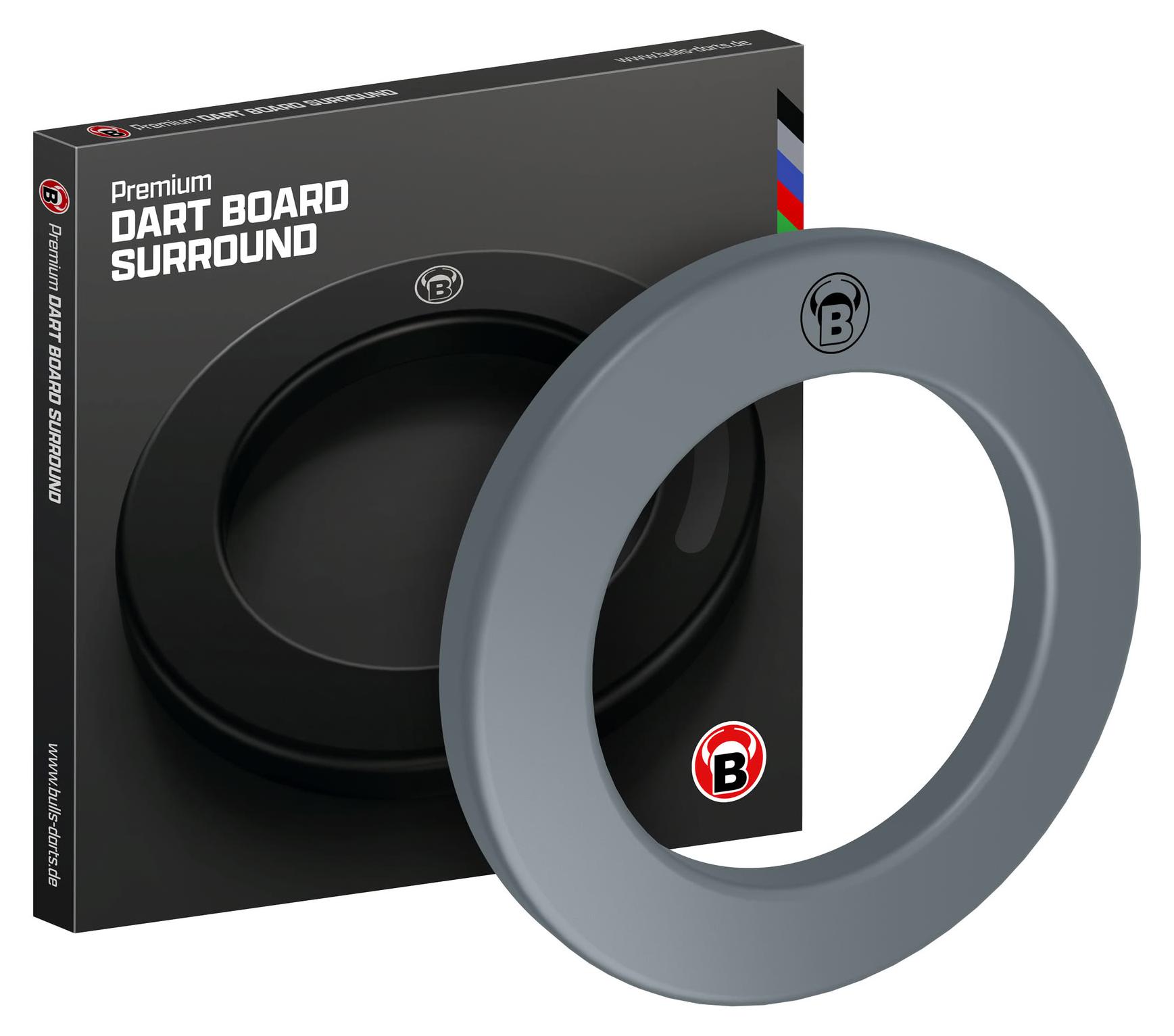 BULL'S Premium PolyurethanBoard Surround - grau -- 1 Stck 67934