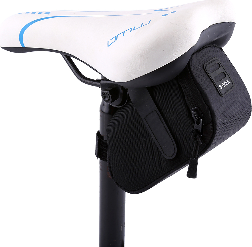 Gistuch Fahrrad Satteltasche, Unter-Sattel Stauetasche, schwarz, Outdoor-Fahrradzubehör