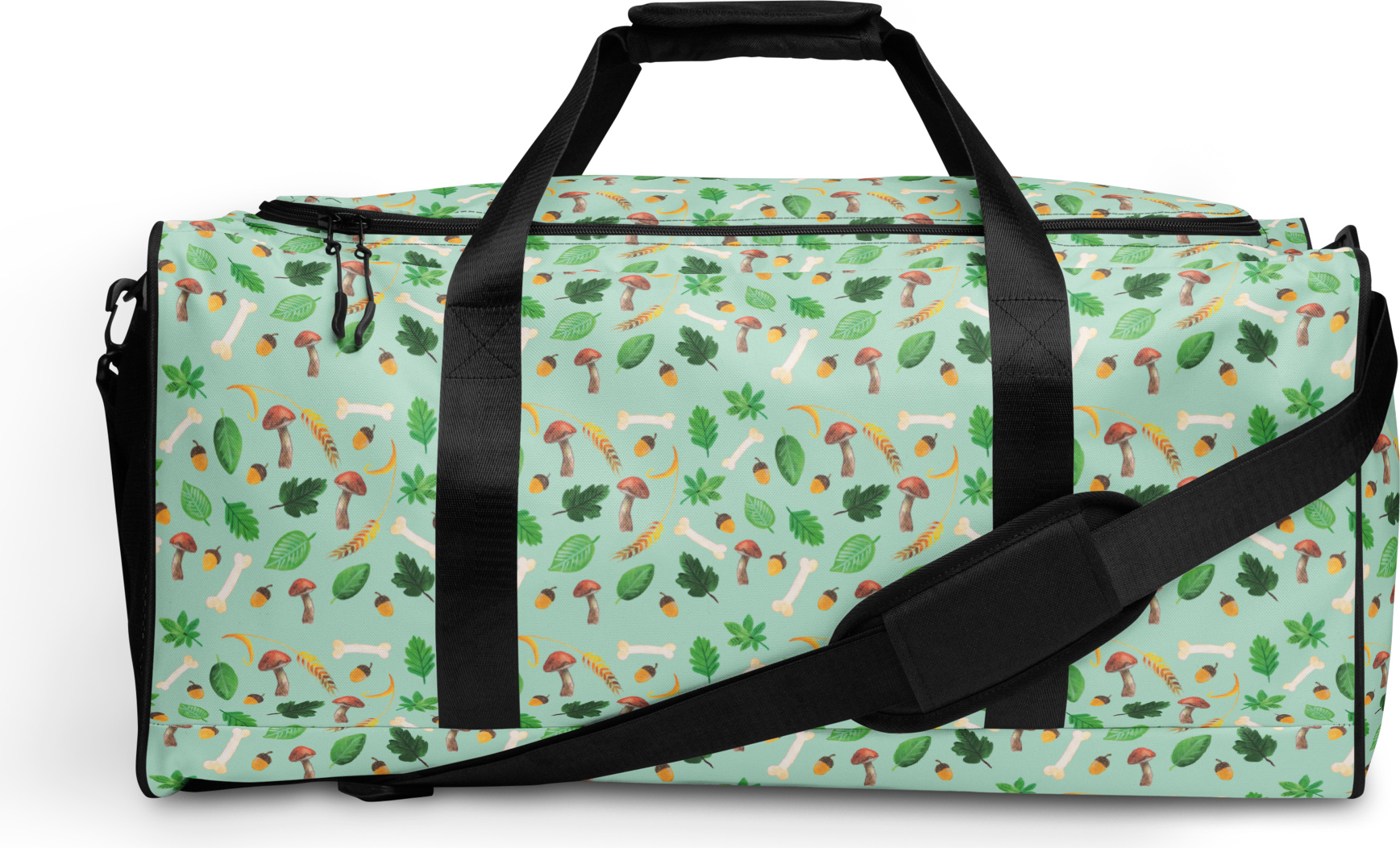 Mr. & Mrs. Panda Reisetasche Herbstwald Design - Weiß - Geschenk, Reisetaschen, Sporttasche, Reisetasche Damen, Große Reisetasche, Blätter, Damen Reisetasche PD-1393436-STANDARD