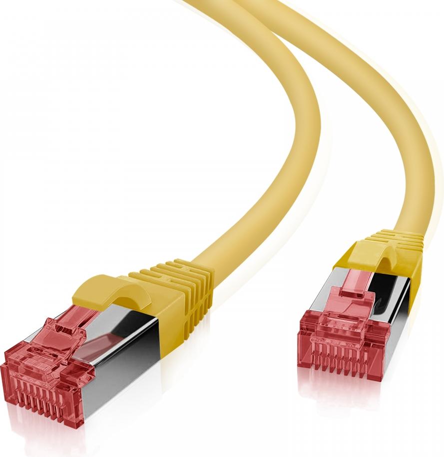 Helos 118015 helos Patchkabel S/FTP Cat 6 gelb 15m