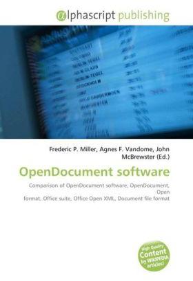 Alphascript Publishing OpenDocument software