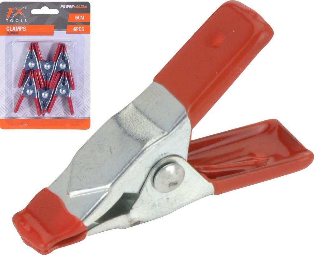 FX Tools Premium-Klemmklammern 5 cm – 6 Stück 90455-12STCK-3Pack