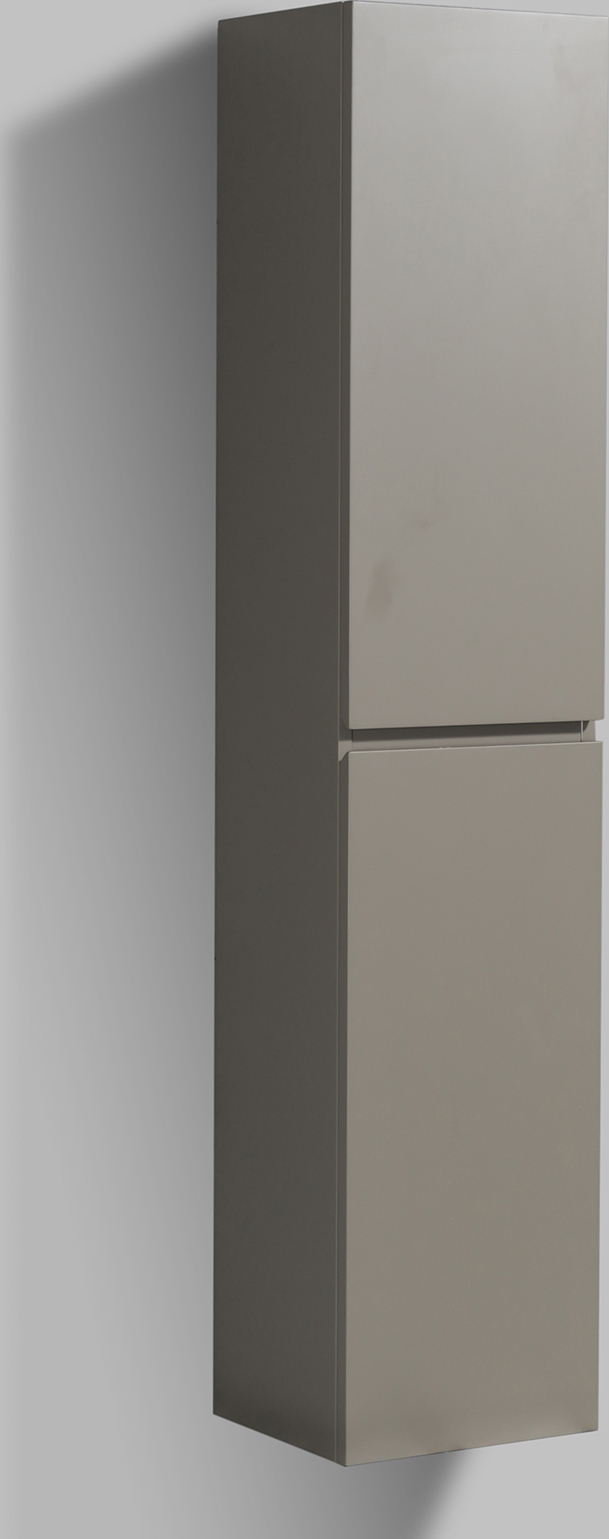 NEXTREND - GmbH Seitenschrank Luna 165 cm - MDF, lackiert - 165 x 35 x 30 cm, Farbe:Grau matt, Seitenschrank:Mit Seitenschrank Rechts P7Luna-Seitenschrank-rechts-grau-matt