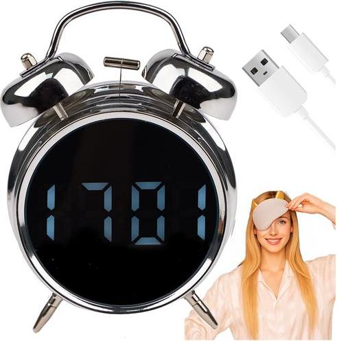 Northio Digitaler Wecker, lauter Retro-Stil, Sprachsteuerung