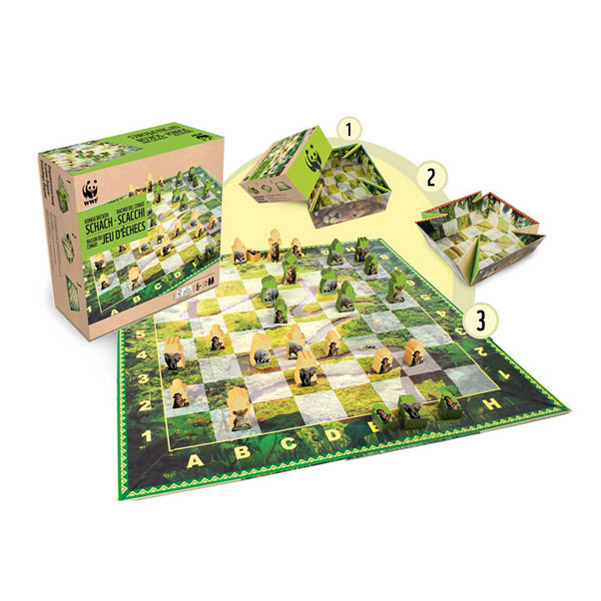 WWF - Schach - Kongo Becken Schachspiel Tierschutz Umweltschutz Spiel 2 Spieler