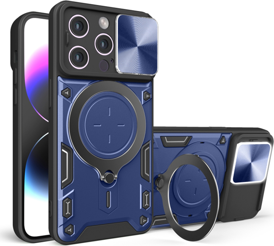 Techsuit CamGuard Pro Zadný kryt pre Apple iPhone 16 Pro Max - Modrý