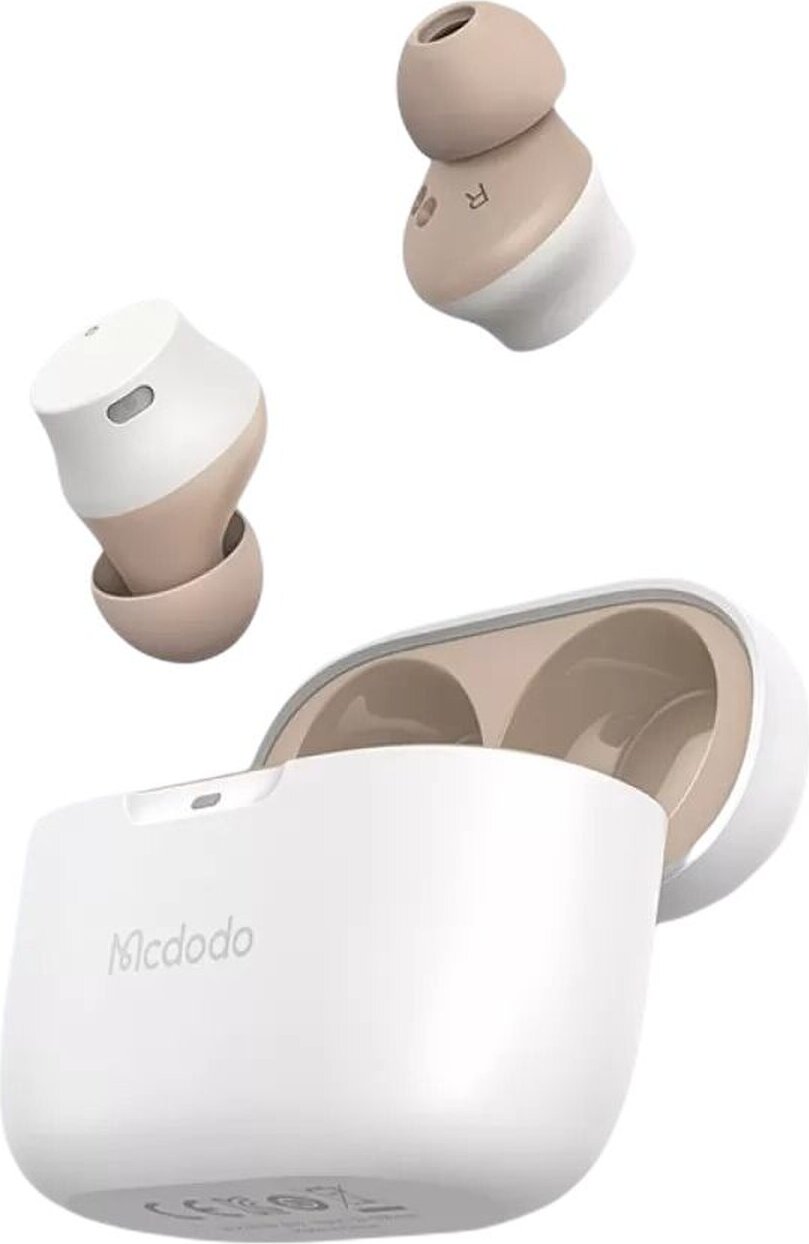 Mcdodo HP-8020 Bluetooth-Ohrhörer mit Aktiver und Umgebungsgeräuscheunterdrückung TWS Headset weiß B-3166-w