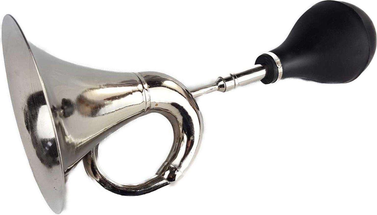 vianmo Autohupe Ballhupe Oldtimerhupe Fanhupe Autohorn Tröte vernickelt L 44 cm
