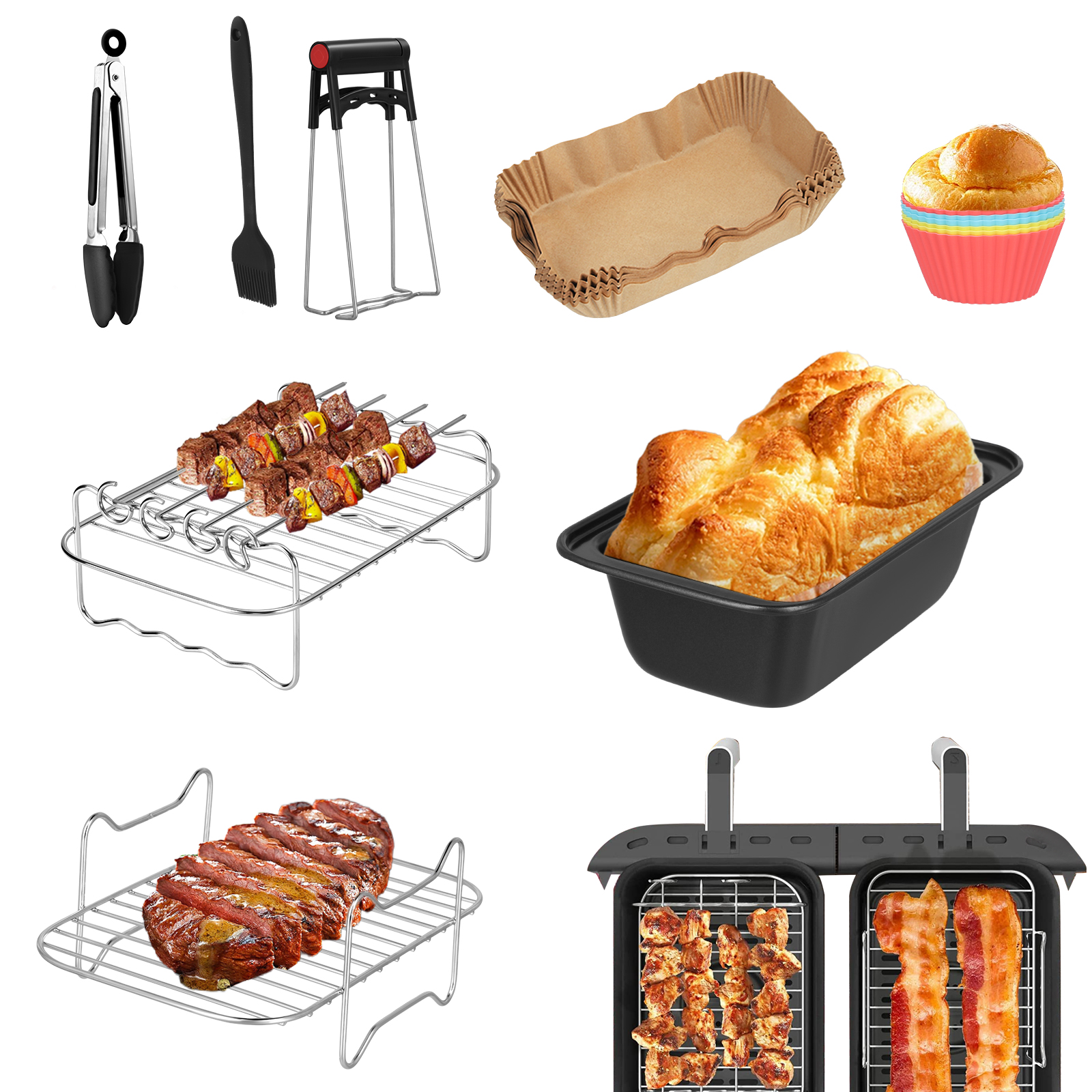 Toast- Und Brothalter Aus Edelstahl – Praktischer Küchenorganizer Für Heißluftfritteuse & Backofen