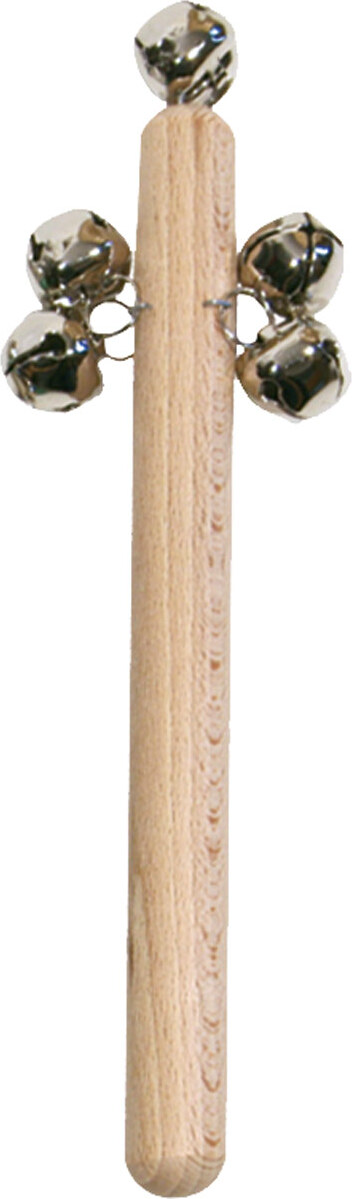Sport-Tec Glockenstab Schellenring Glockenkranz aus Hartholz, 14 Glöckchen 19020