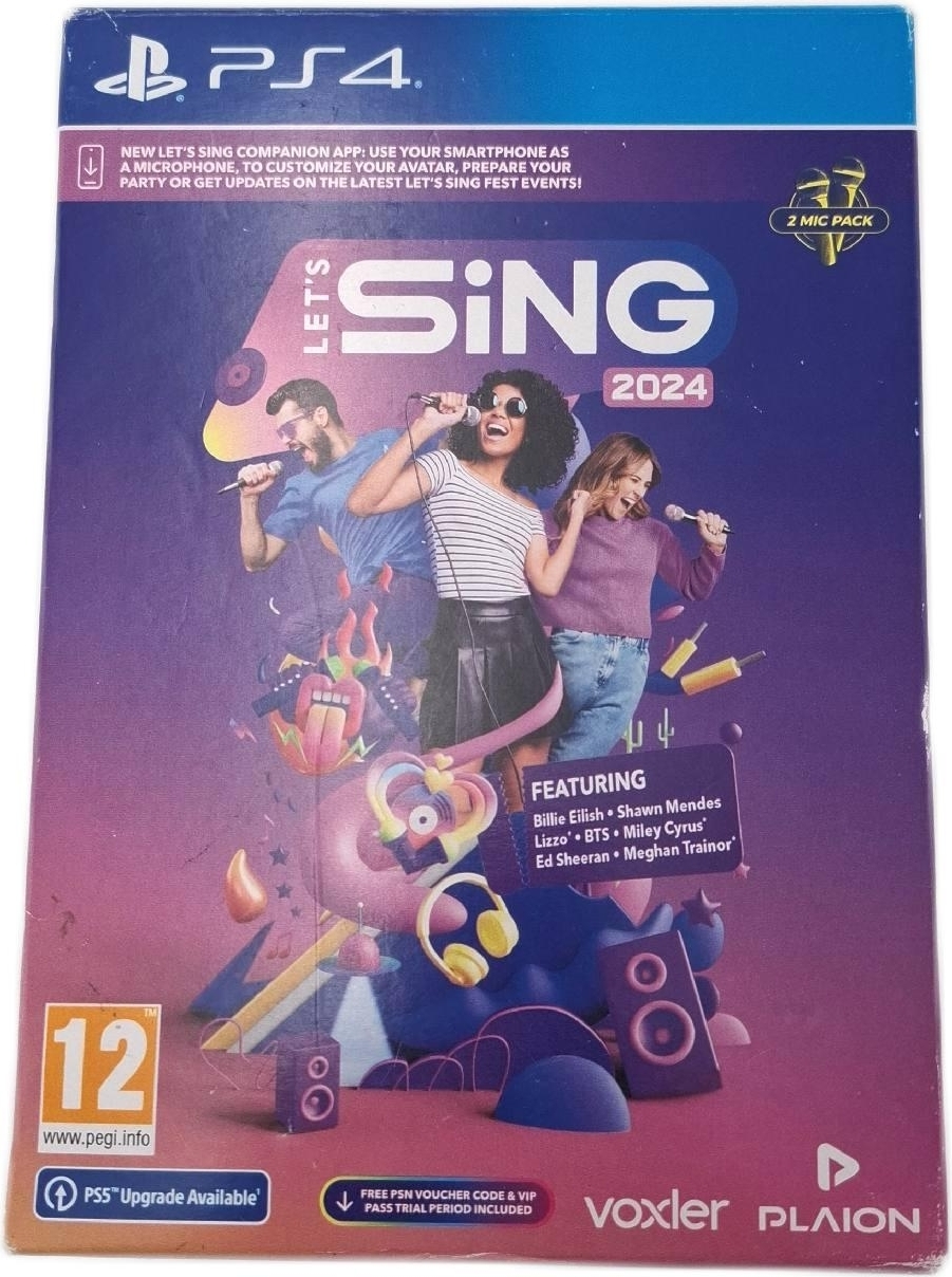 Let's Sing 2024 Internationale Version 2 Mikrofone Playstation Spiele Singen 1114982