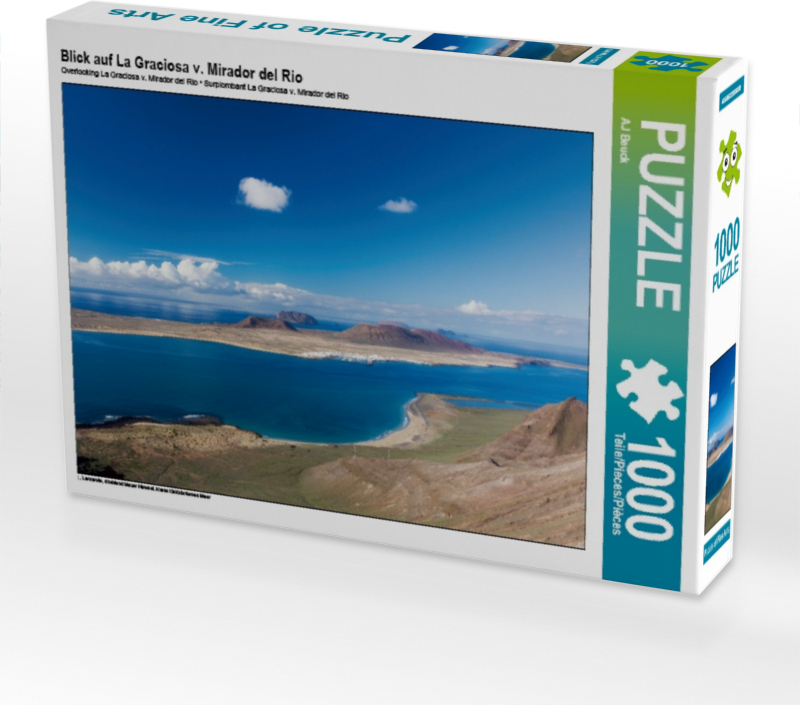 Calvendo Blick auf La Graciosa v. Mirador del Rio 1000 Teile Puzzle quer 640x480mm, Beuck AJ; 7307842