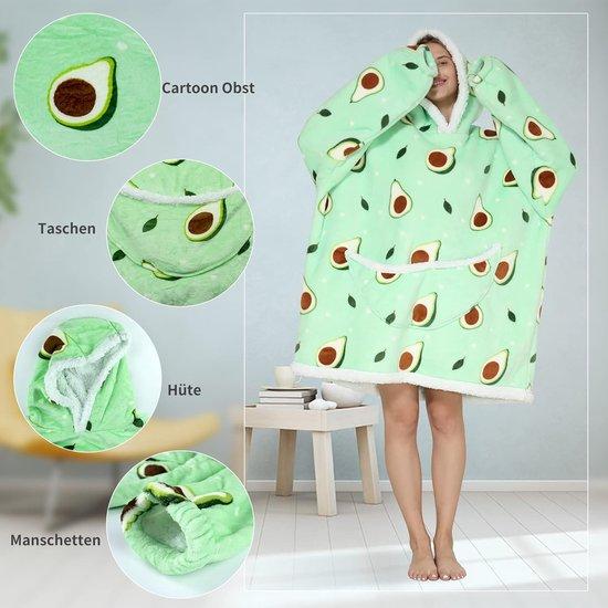 OEM Oversized, zachte sherpa TV-Decke für Erwachsene, Männer, Frauen, Größe 90 cm, Grün 2026