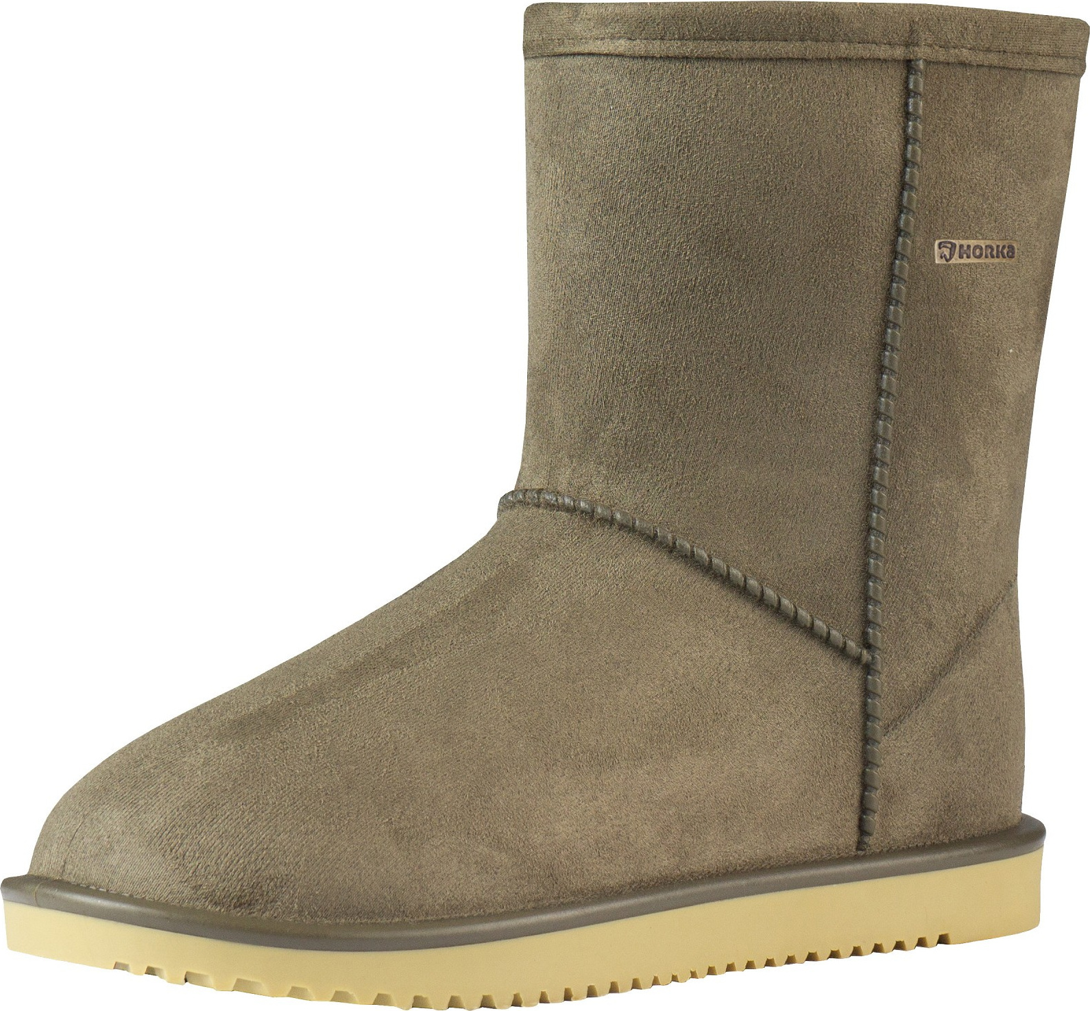 HORKA Woolley Outdoor Stiefel Wildleder/Pelzimitat Grün Größe 36 146049-0000-031536