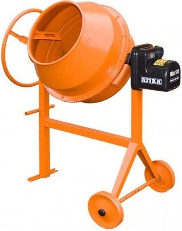 ATIKA Mix 130 Betonmischer Mörtelmischer Zementmischer Mischer 230V | 600W 323069