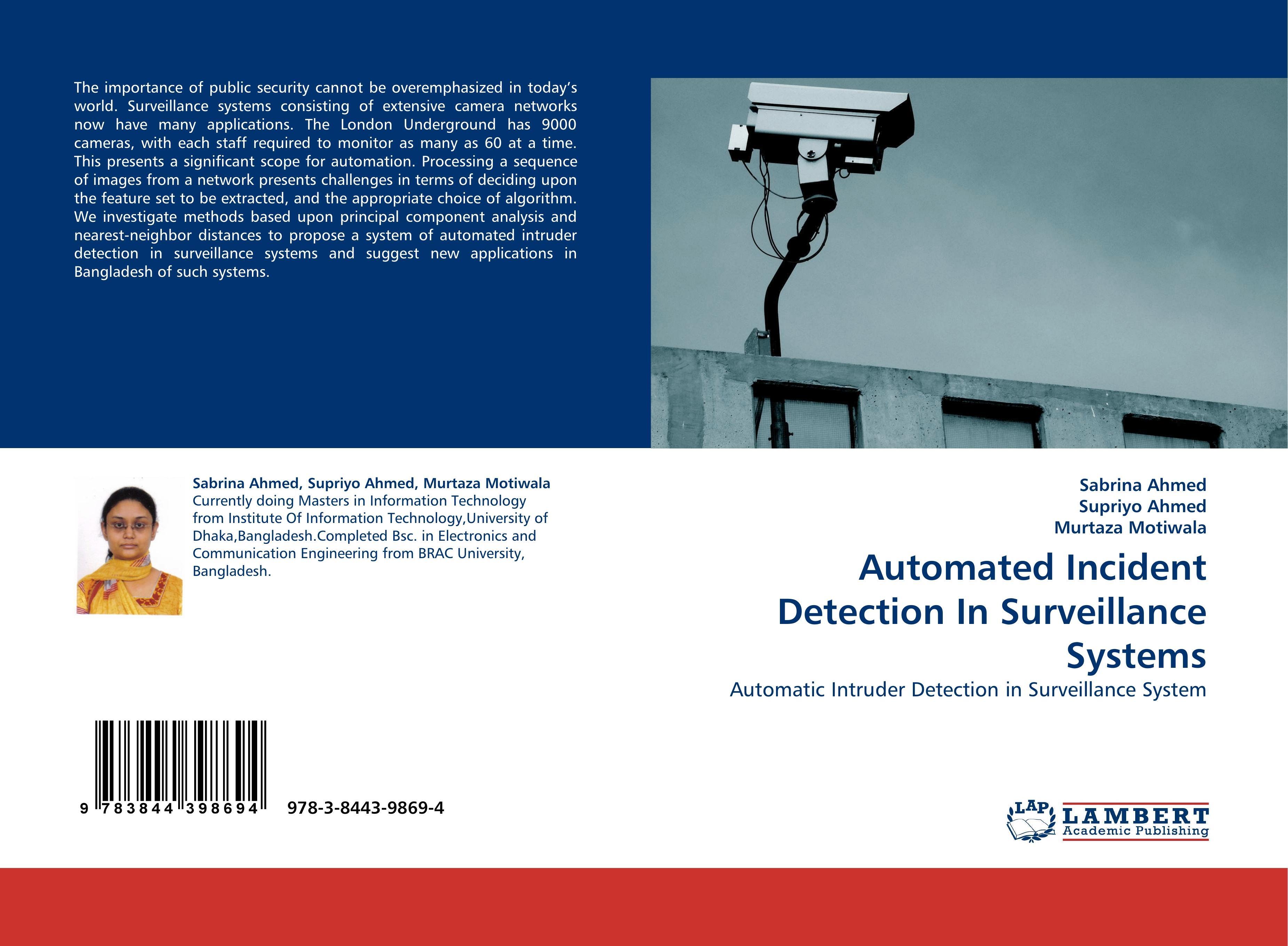 Sonstige Verlage Automated Incident Detection In Surveillance Systems