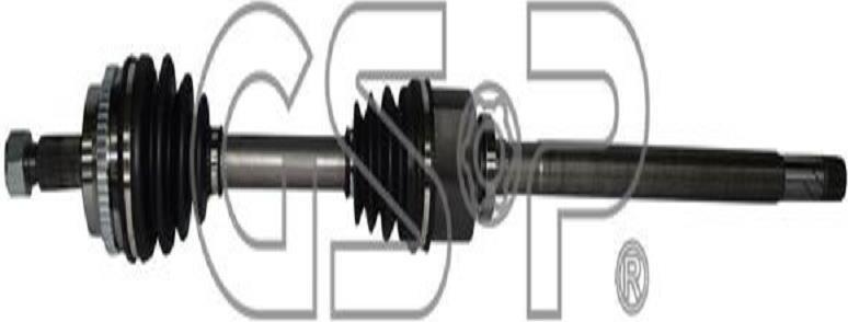 GSP Antriebswelle Länge 1126 mm Dichtring 65 mm Außenverzahnung Radseite 28 Diff. 39 ABS-Ring 51 Zähne 250059
