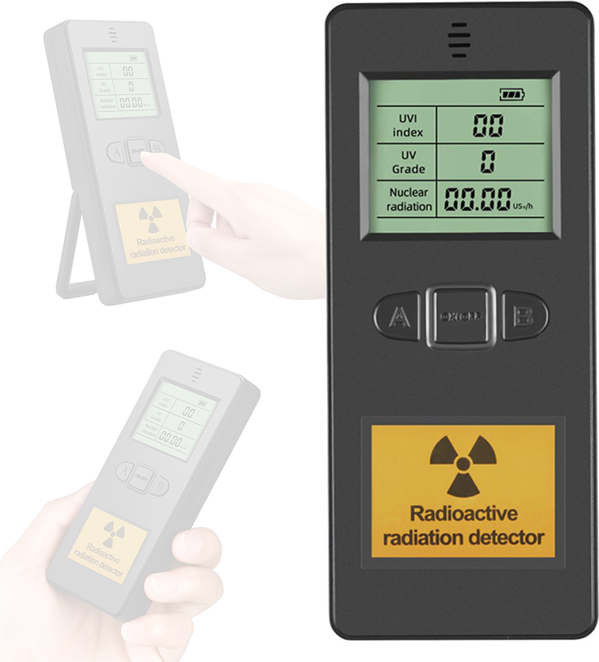 Douself KF910 Kern Strahlung Detektor UVI-Index/UV-Wert/Wert radioaktiver Strahlung, manuell/automatisch, LCD-Anzeige