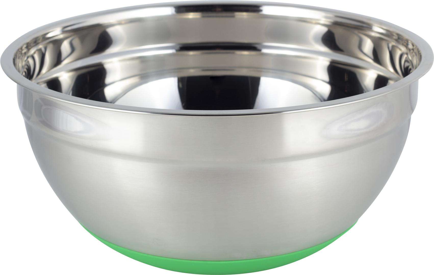 Schüssel 28 cm Edelstahl SILIKONBODEN KAMILLE