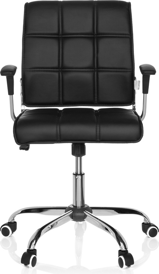 hjh OFFICE Kancelárska stolička ERNESTO Kancelárska stolička s podrúčkami z imitácie kože Otočná stolička