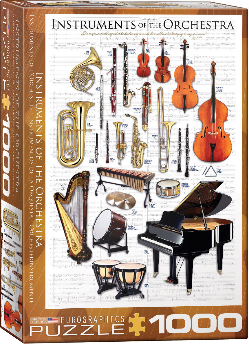 Empireposter 1000 Teile Puzzle Instrumente des Orchesters 855411