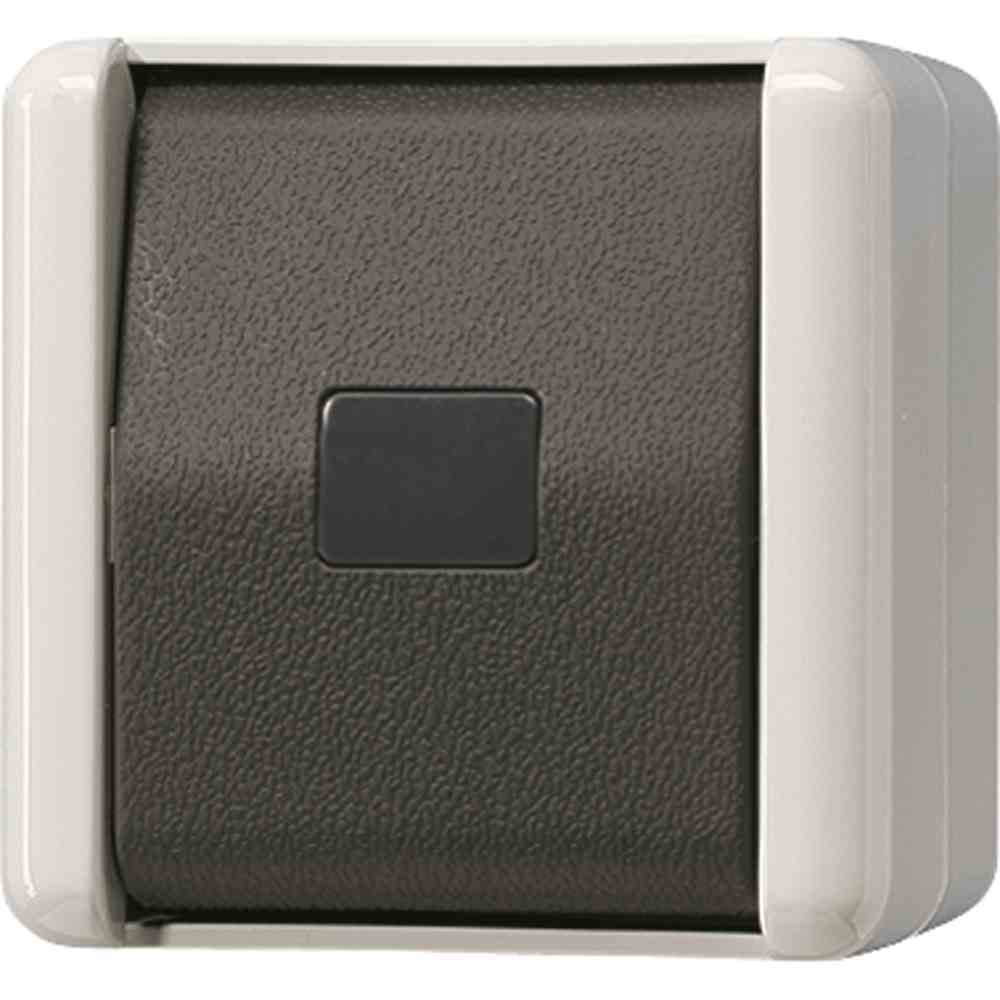 JUNG Taster m neutraler Kalotte 831W WG800 IP44 1pol