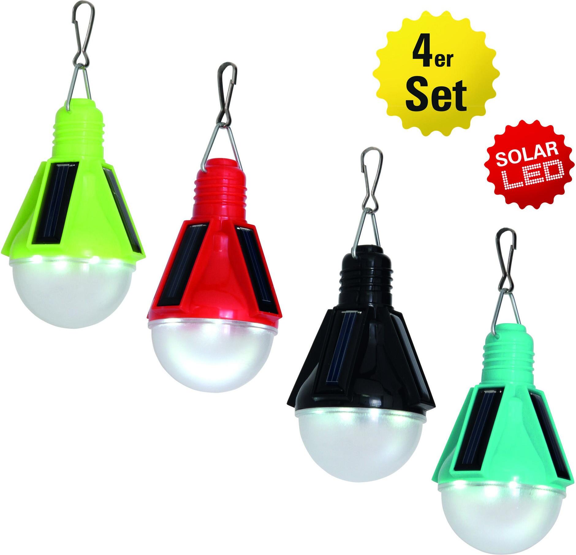 Näve Leuchten 4er-Set Solar-Pendelleuchte 4er-Set Solar-Pendelleuchte 4er-Set Solar-Pendelleuchte