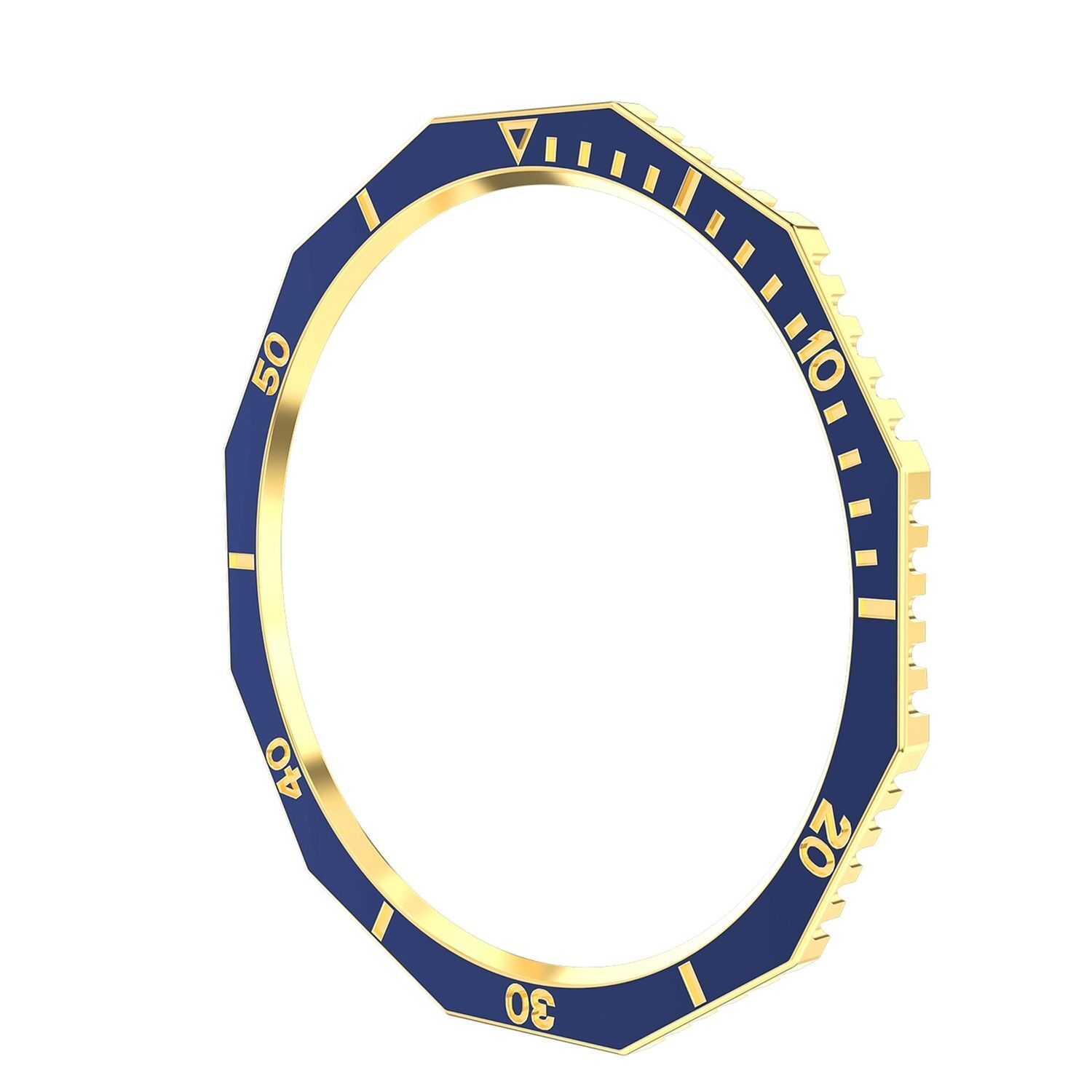 Pre Samsung Galaxy Watch 6 Classic 43mm krúžok s rámčekom Blue / Gold