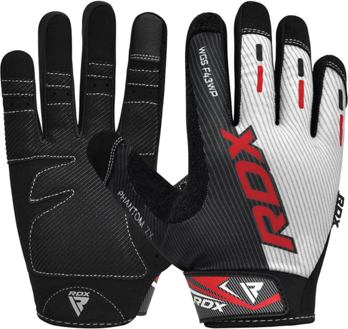 RDX Sports Trainingshandschuhe - F43 - Touchscreen-Handschuhe - Weiß - S WGS-F43WP-S