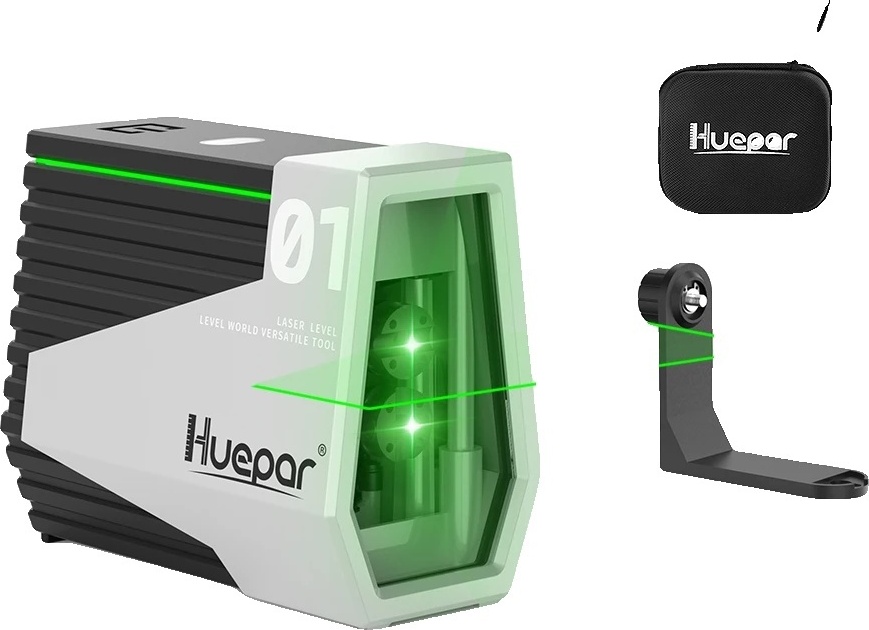 Zelený laserový nivelačný prístroj, samonivelačný, dobíjací