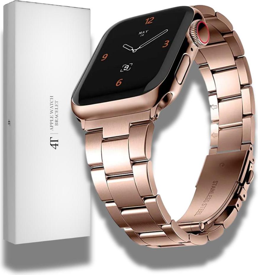 Dámsky oceľový náramok ružové zlato