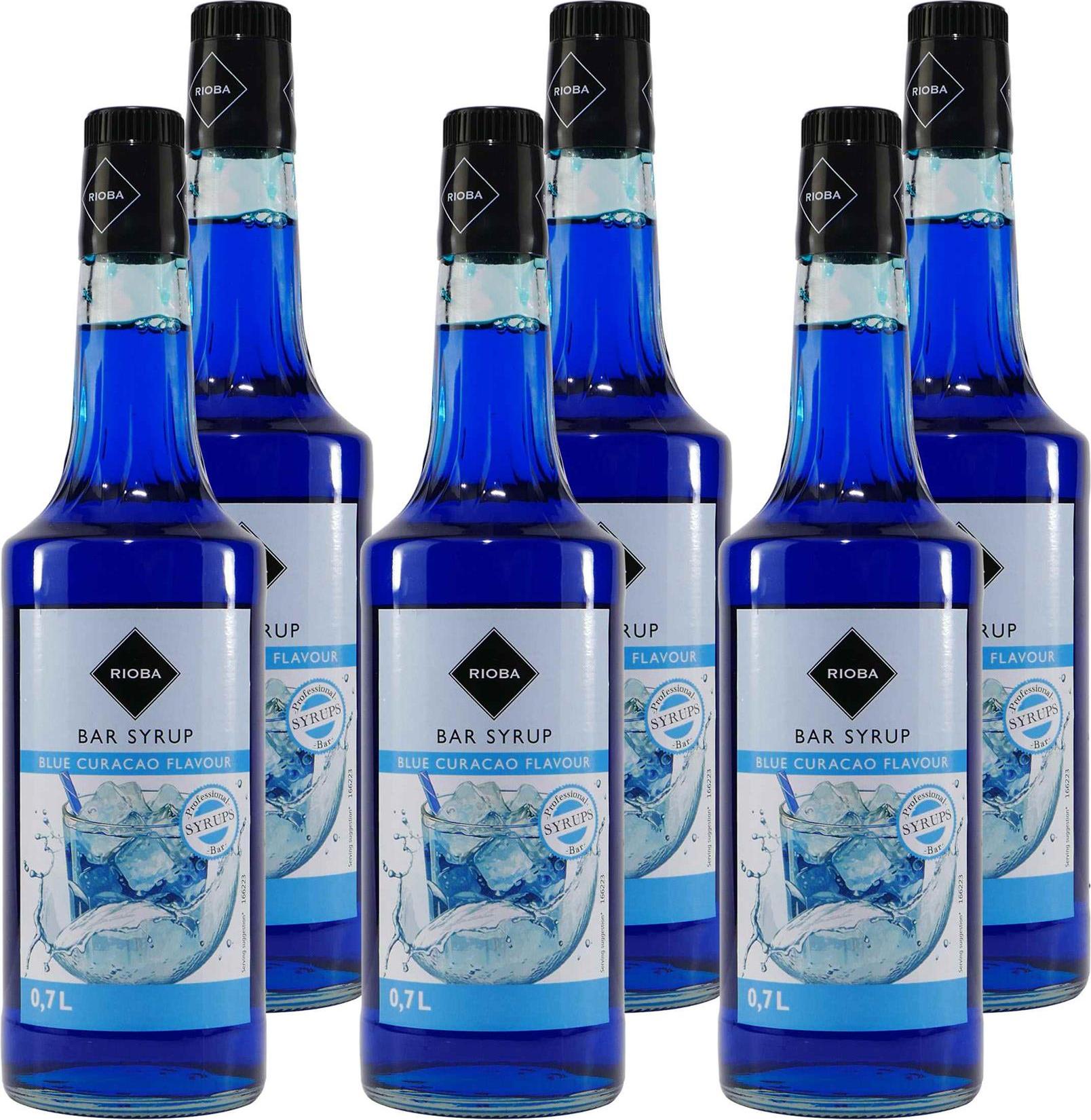 Rioba Blue Curacao Bar-Syrup (6 x 0,7L) 12154-KA