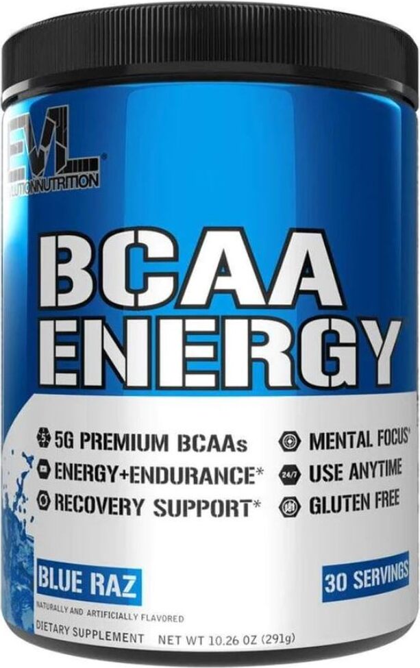 EVL Nutrition BCAA Energy (30 serv) Blue Raz - Aminosäuren - BCAA BCAABR30