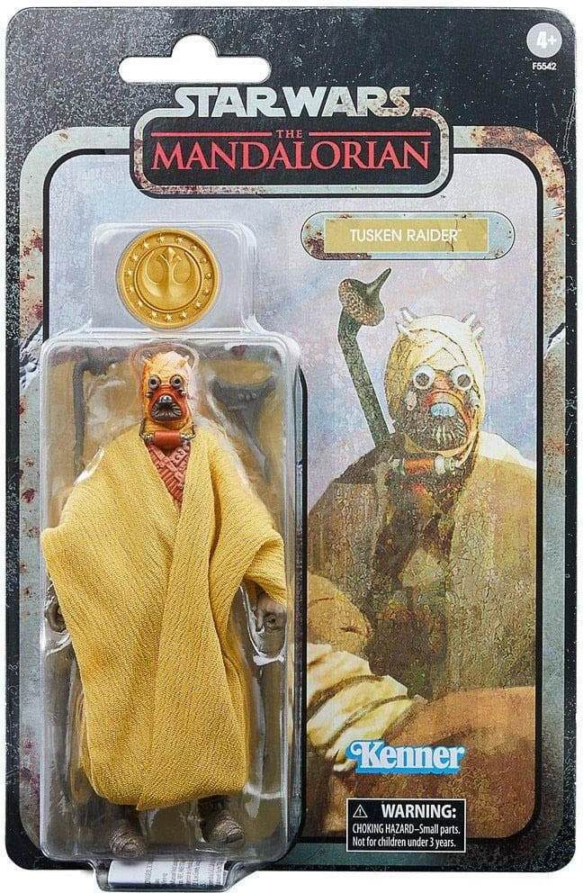 Hasbro F5542 Disney Star Wars The Mandalorian Tusken Raider Kenner, The Black Series Actionfigur mit Umhang, Stab und Münze, 15 cm F55425L2
