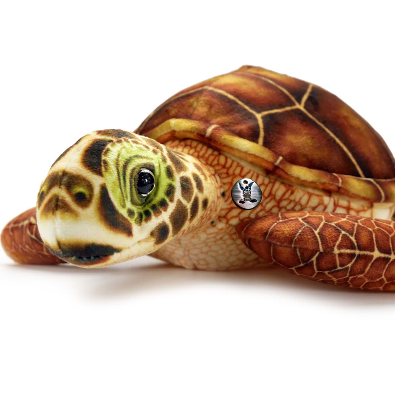 Plüsch Stofftier Kuscheltier Schildkröte mit Glitzeraugen 55cm Plush Doll Turtle 