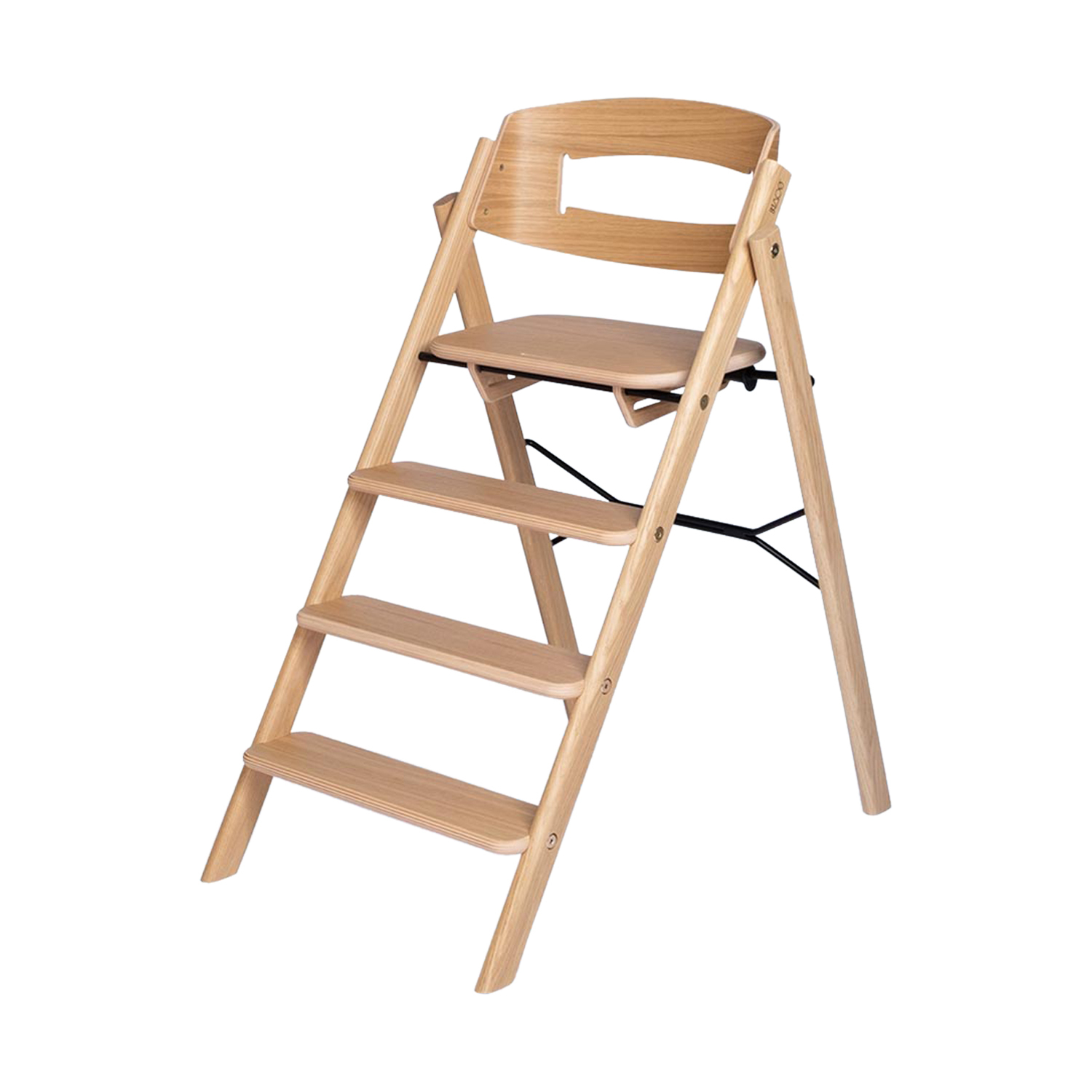 KAOS. KAOS Klapp Hochstuhl – Klappbar – Oak Natural | Zusammenklappbarer Hochstuhl 591603