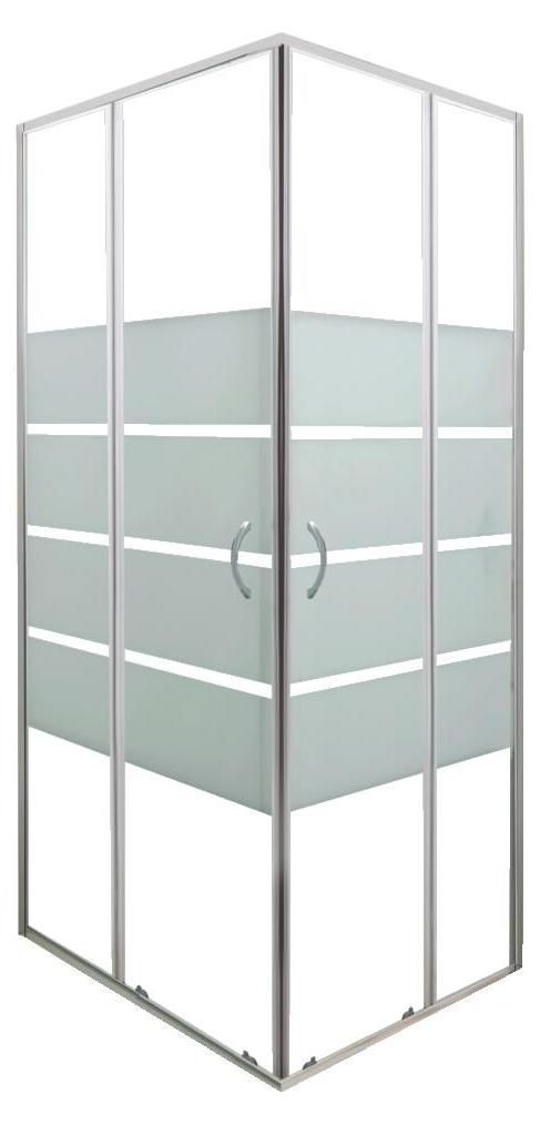 ONDEE ZEN - Duschkabine SHIVA - Eckausführung - Chromausführung - 80 x 190 cm