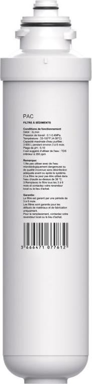Vente-unique PAC-Filter für WATERIA-Wasserspender