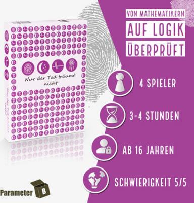 Parameter B Nur der Tod träumt nicht – Krimi-Dinner Spiel für 4 Personen