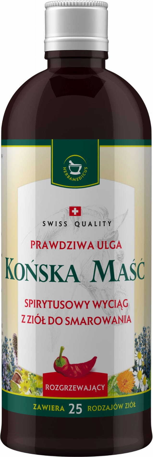 HERBAMEDICUS (SZWAJCARIA) Swissmedicus Horse Balm Warming with Spirit 400ml