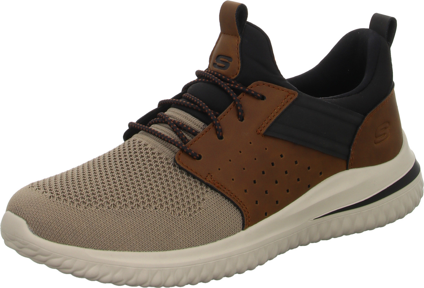 Skechers Pánske papuče Sporty Gumová podrážka Brown