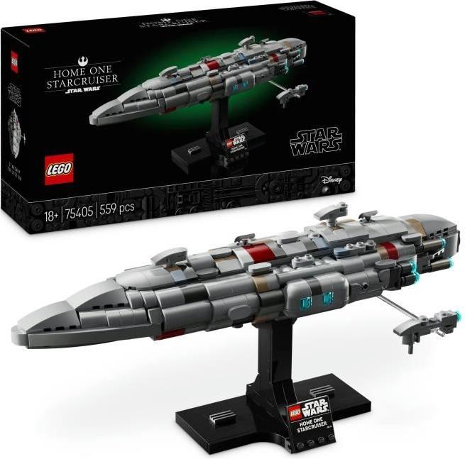 LEGO Star Wars Starcruiser Home One, Le Retour du Jedi, model pre dospelých, 75405, 559 dielov