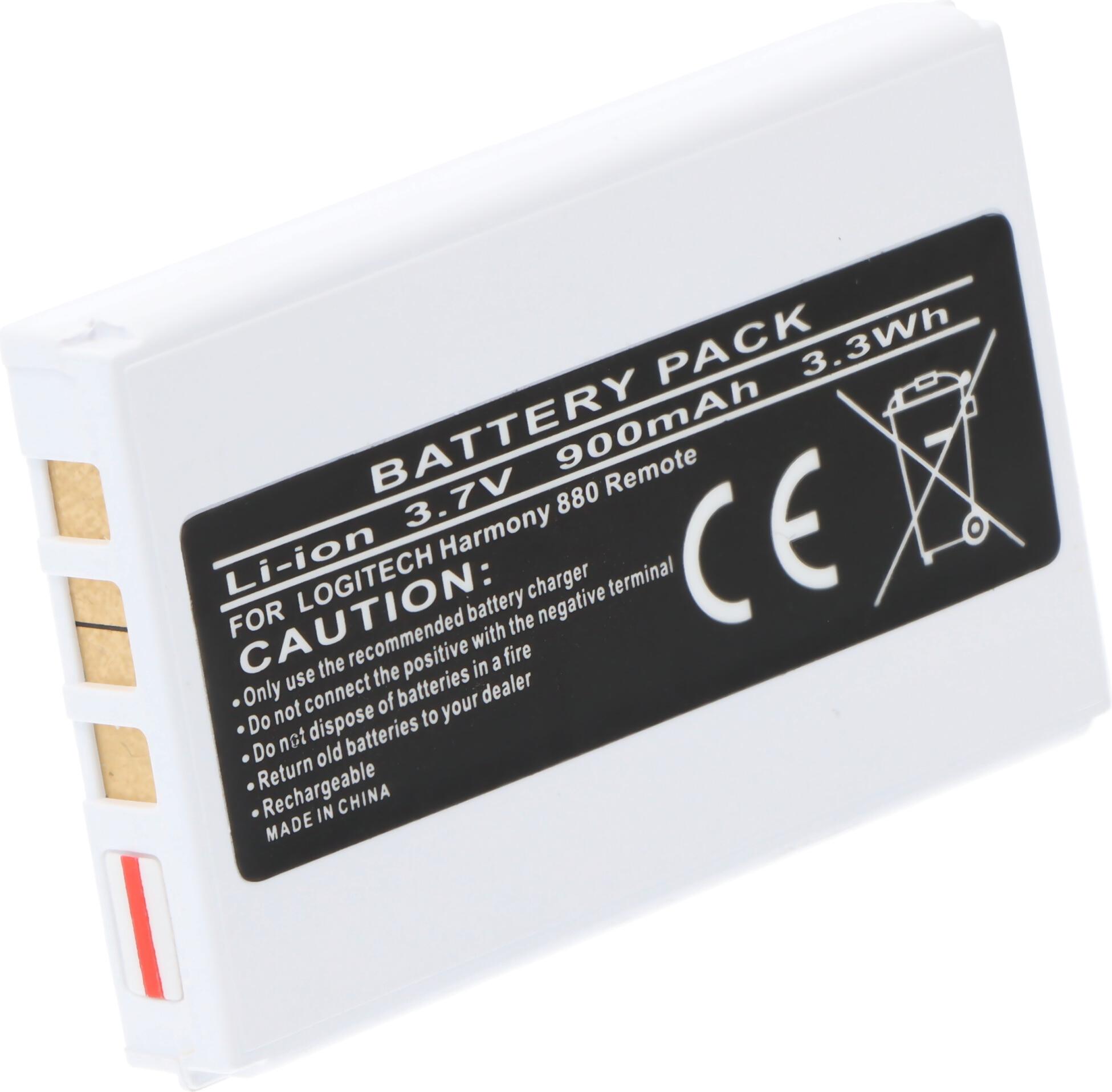 AccuCell Akku passend für Logitech Harmony 900, 880, 885, 890, 720 Akku 900mAh HARMONY1