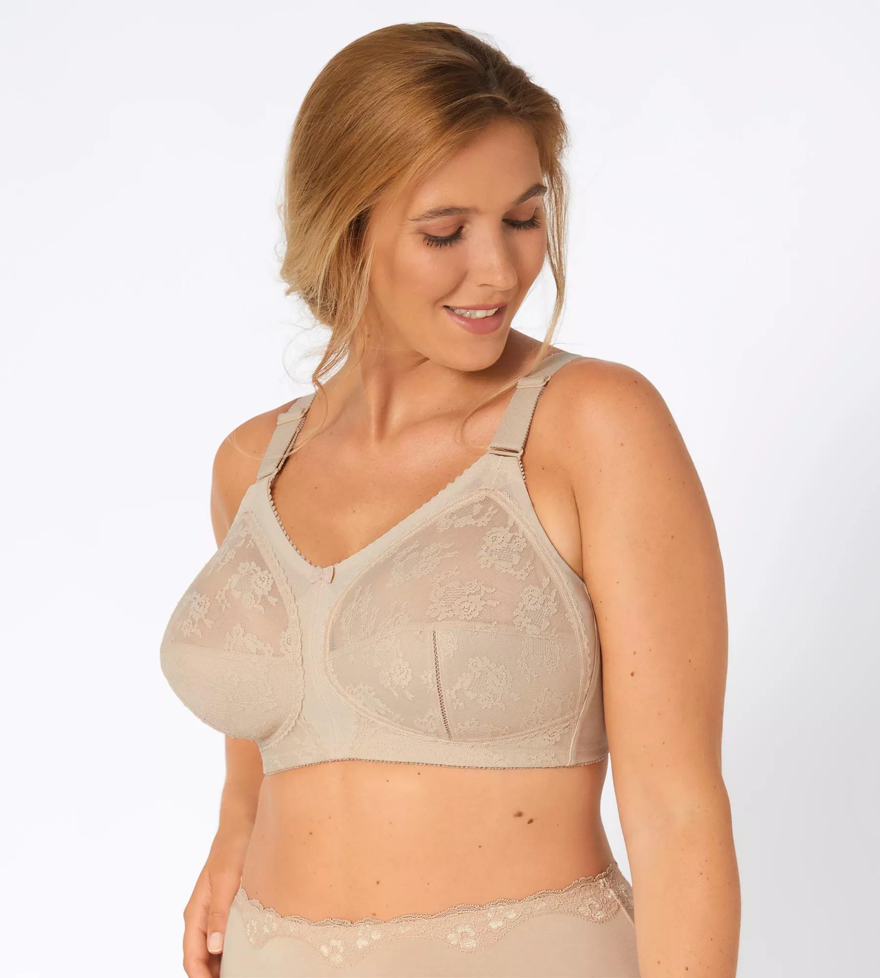 Damen Basic Wohlfühl BH - 3er Pack - Seamless BH Bralette - ohne Bügel,  ohne Clips - Nahtloser Yoga Bra Top