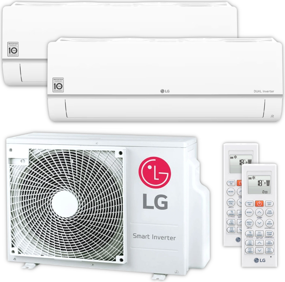 LG | Klimaanlagen-Set STANDARD PLUS | 2,5 kW + 2,5 kW