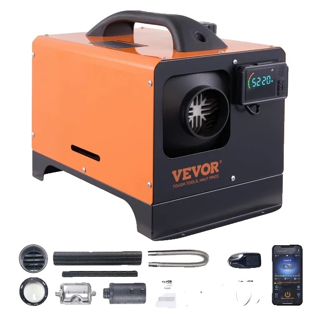 Dieselový ohrievač vzduchu, všetko v jednom, diaľkové ovládanie, 5KW Bluetooth