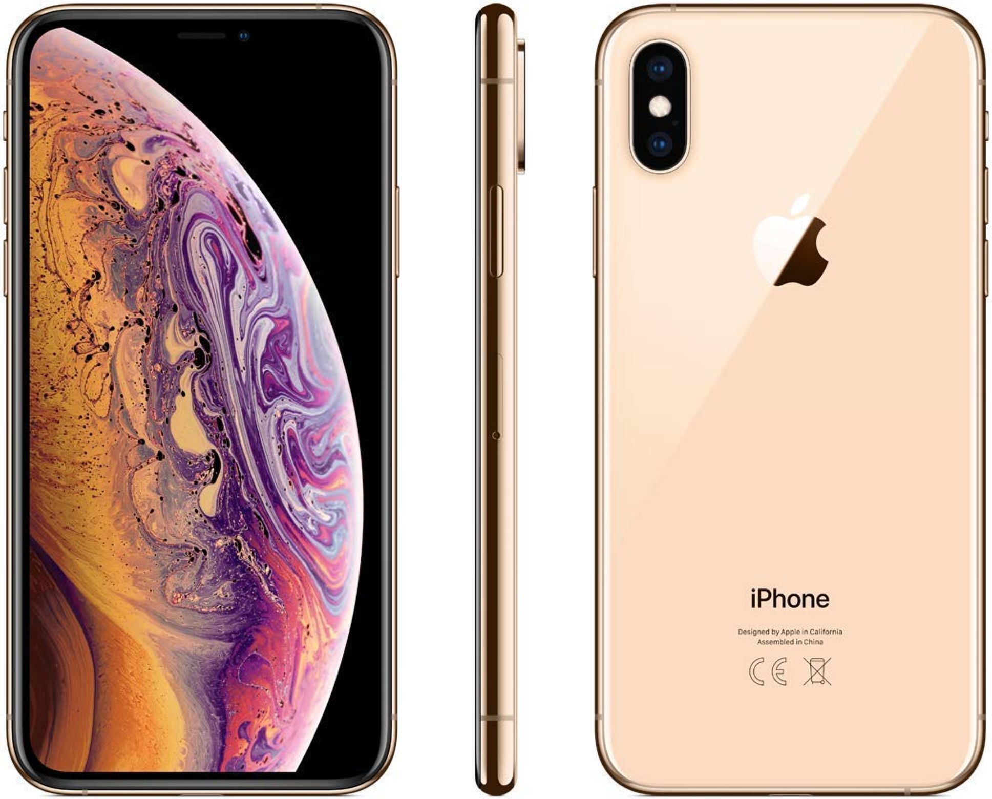 Apple iPhone Xs 64GB ゴールド カバー付き